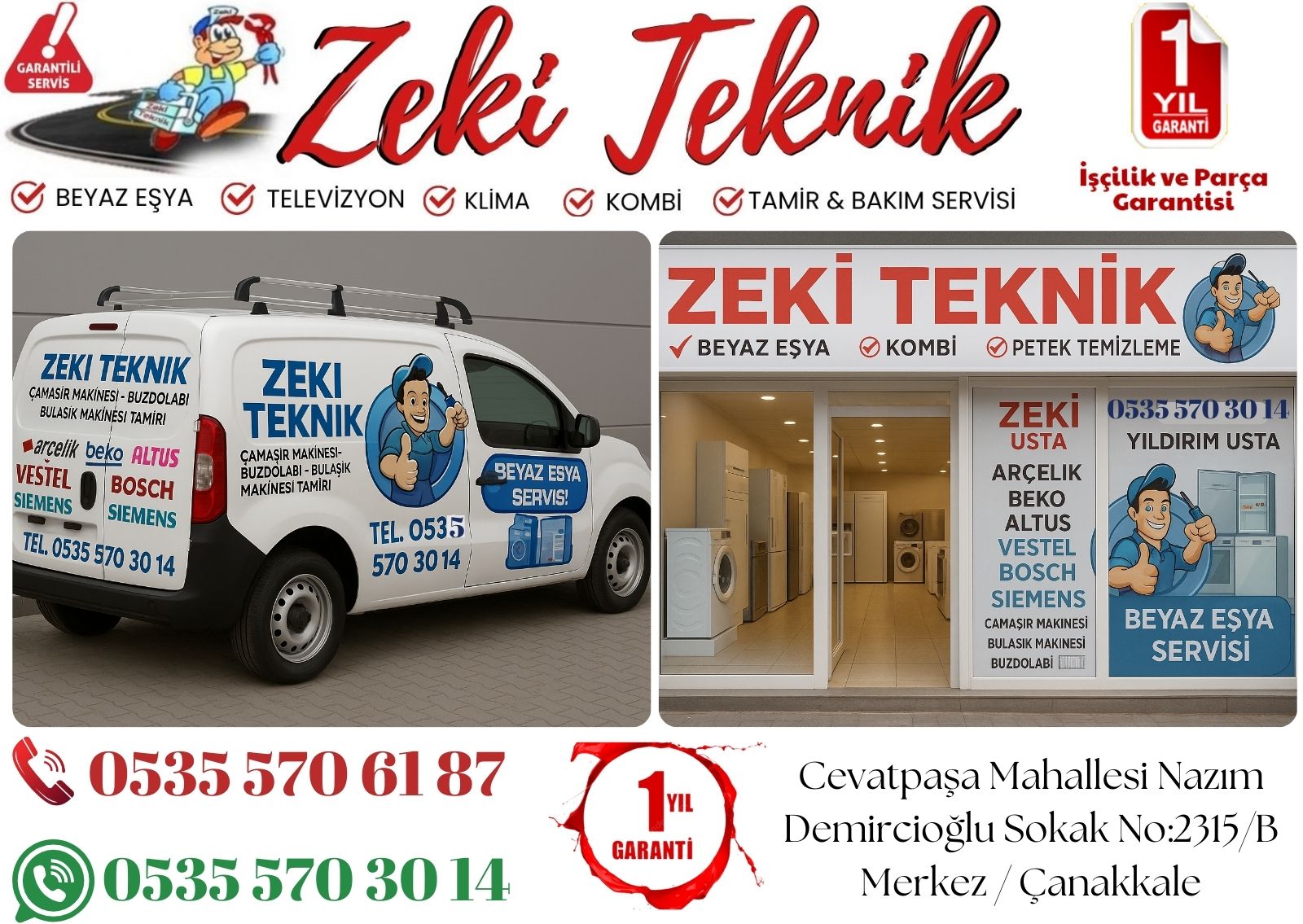 Çanakkale Kepez Çamaşır Makinesi Tamircisi